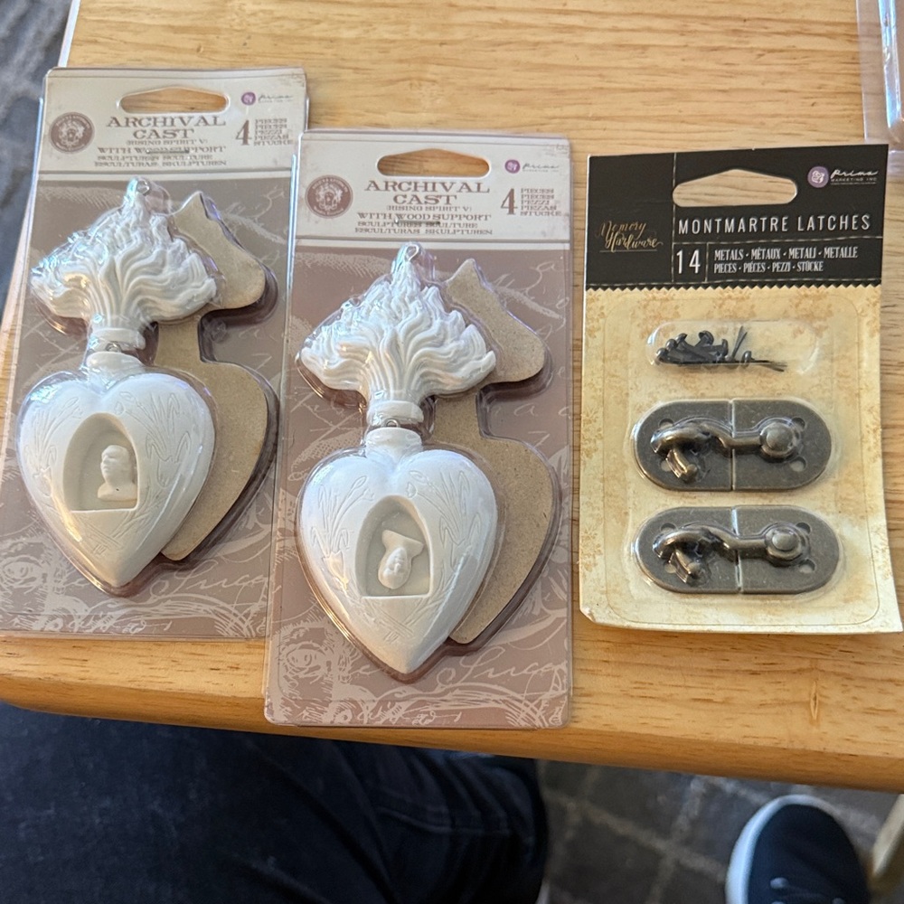 Prima Marketing includes all 3 items Archival Cast (2) Montmartre Latches (1)